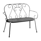 Zahradní lavička vyrobená výhradně z kovu - Archiv Viadurini