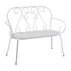 Zahradní lavička vyrobená výhradně z kovu - Archiv Viadurini