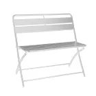 Skládací zahradní lavička z kovu - stuha Viadurini