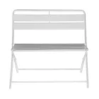 Skládací zahradní lavička z kovu - stuha Viadurini