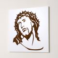 Bílý panel zobrazující Kristovu tvář Vyrobeno v Itálii - Akari