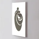 Panel zobrazující laserem vyrytou rodinu Made in Italy – Chiaki Viadurini