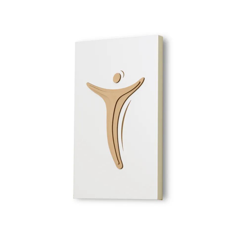 Laserem vyrytý panel zobrazující vykoupení Made in Italy – Dalila Viadurini