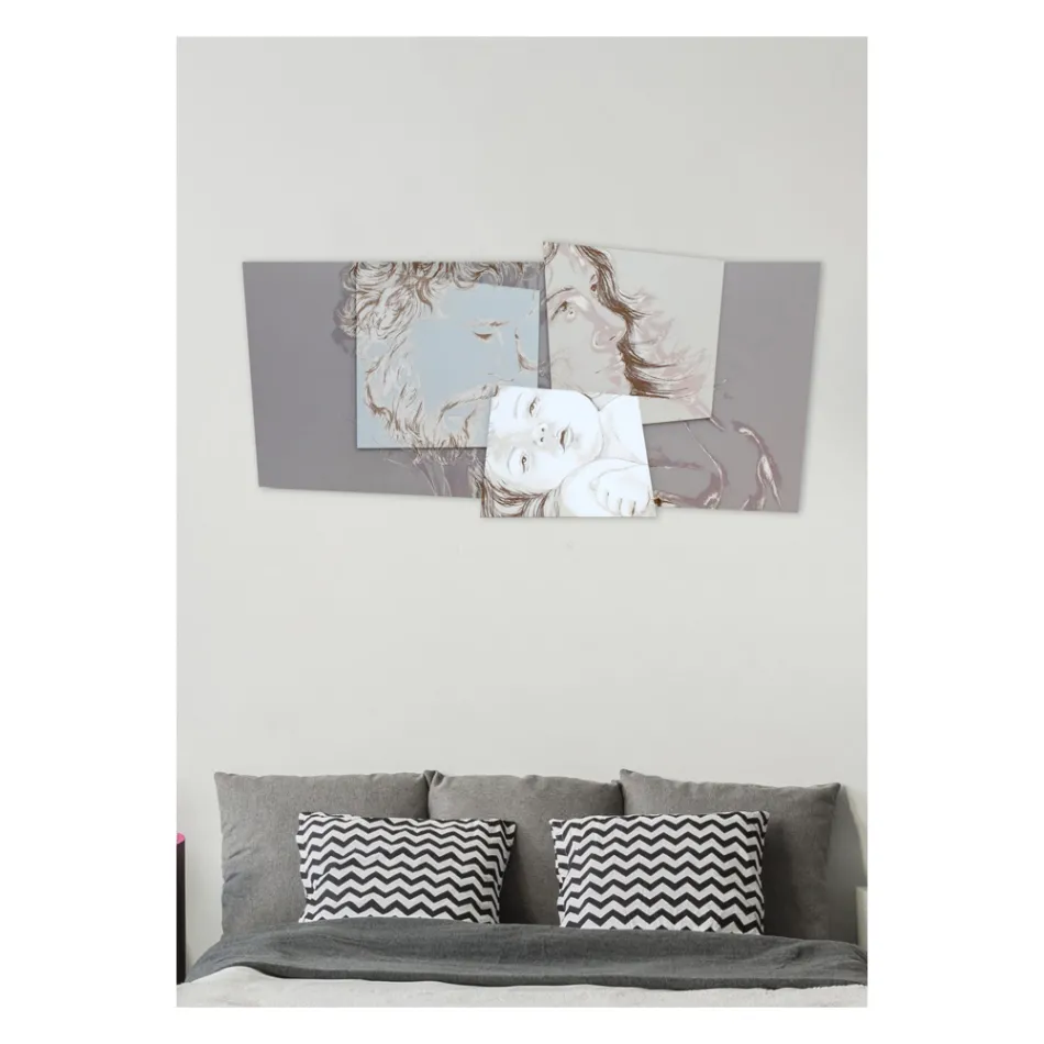 Panel s Bethlehem Family Made in Laser Made in Italy - Paola Viadurini