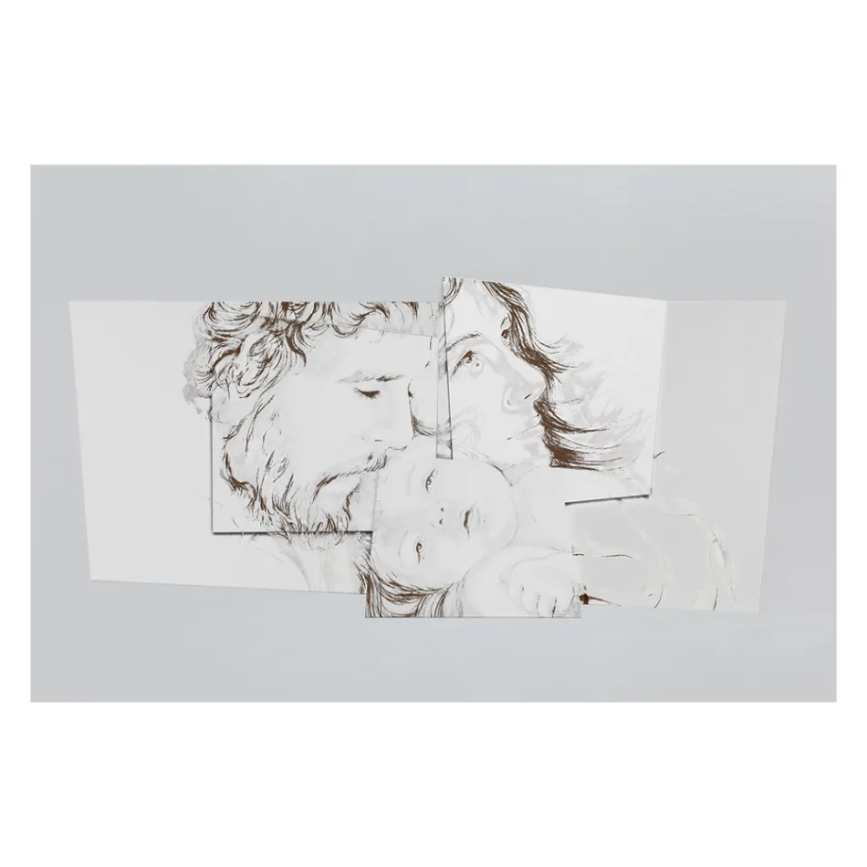 Panel s Bethlehem Family Made in Laser Made in Italy - Paola Viadurini