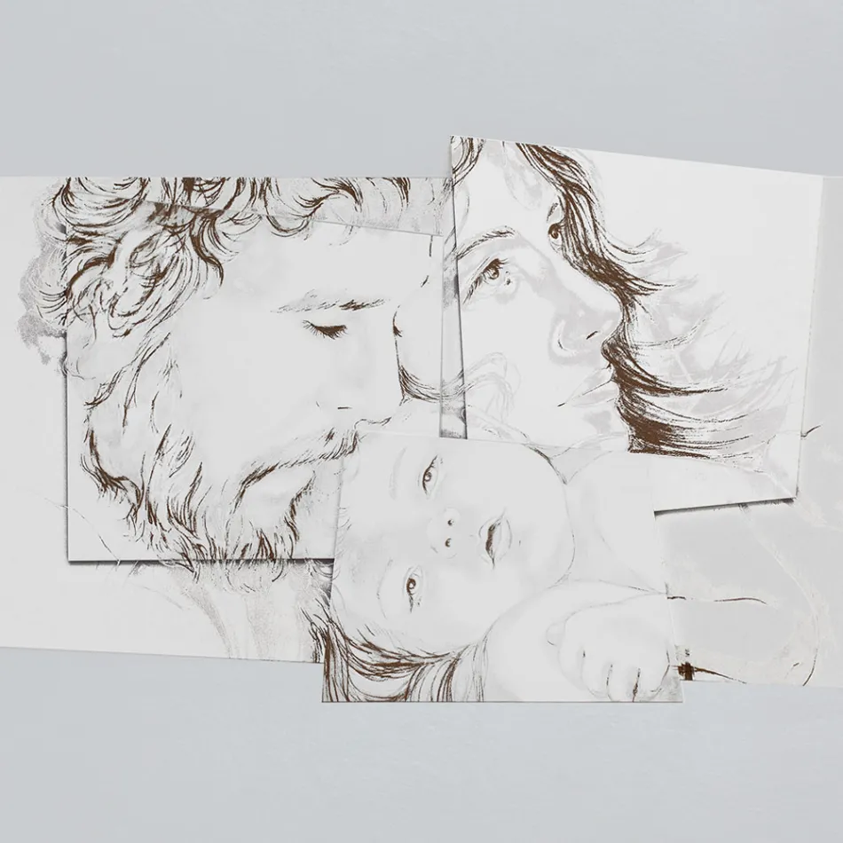 Panel s Bethlehem Family Made in Laser Made in Italy - Paola Viadurini