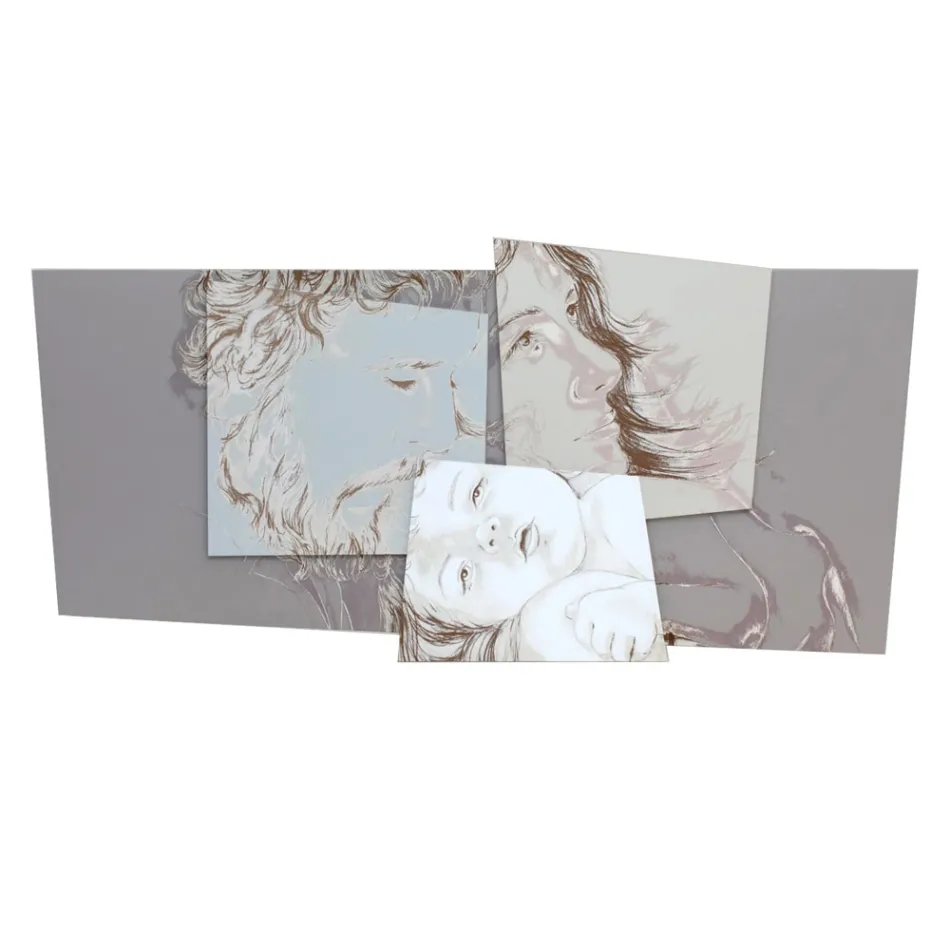 Panel s Bethlehem Family Made in Laser Made in Italy - Paola Viadurini