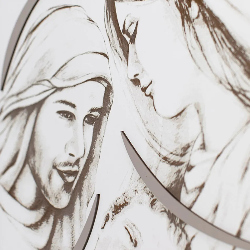 Panel s laserově vyrytou rodinou Made in Italy - Micky Viadurini