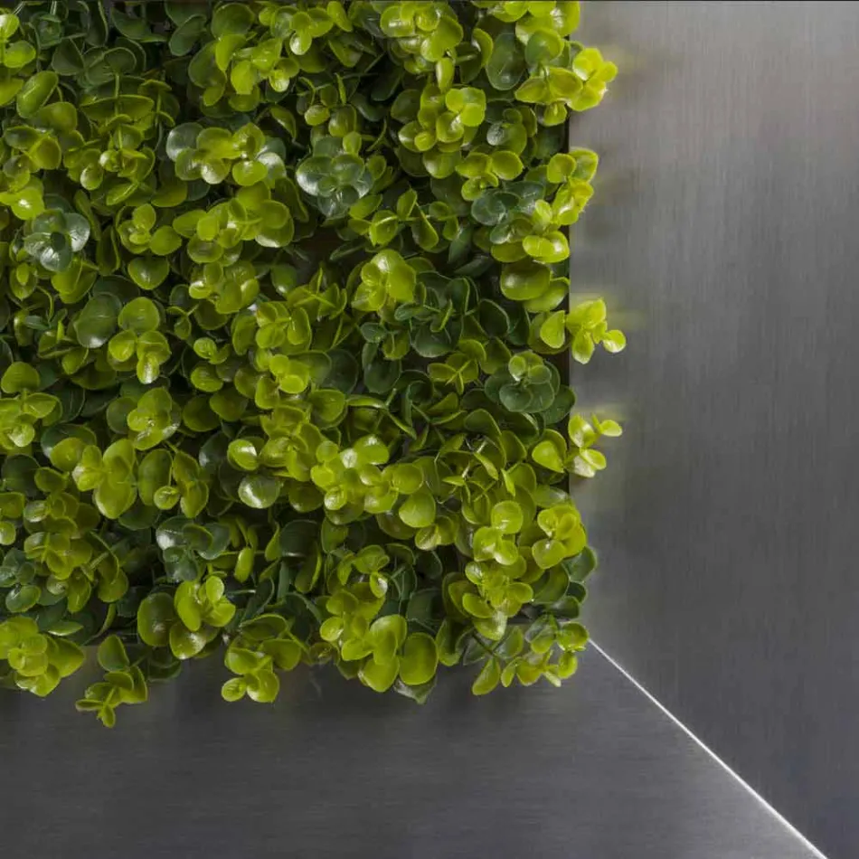 Dekorativní kovový panel s umělými květinami vyrobené v Itálii - Fiorellino Viadurini