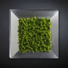 Dekorativní kovový panel s umělými květinami vyrobené v Itálii - Fiorellino Viadurini