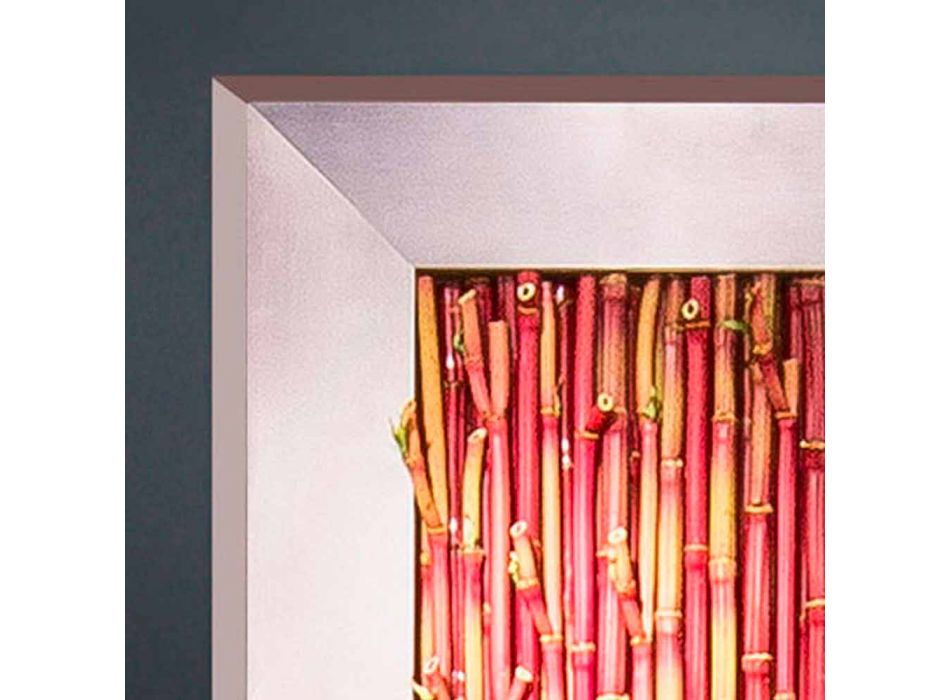 Dekorativní panel z kovu a umělého bambusu vyrobený v Itálii - bambus Viadurini