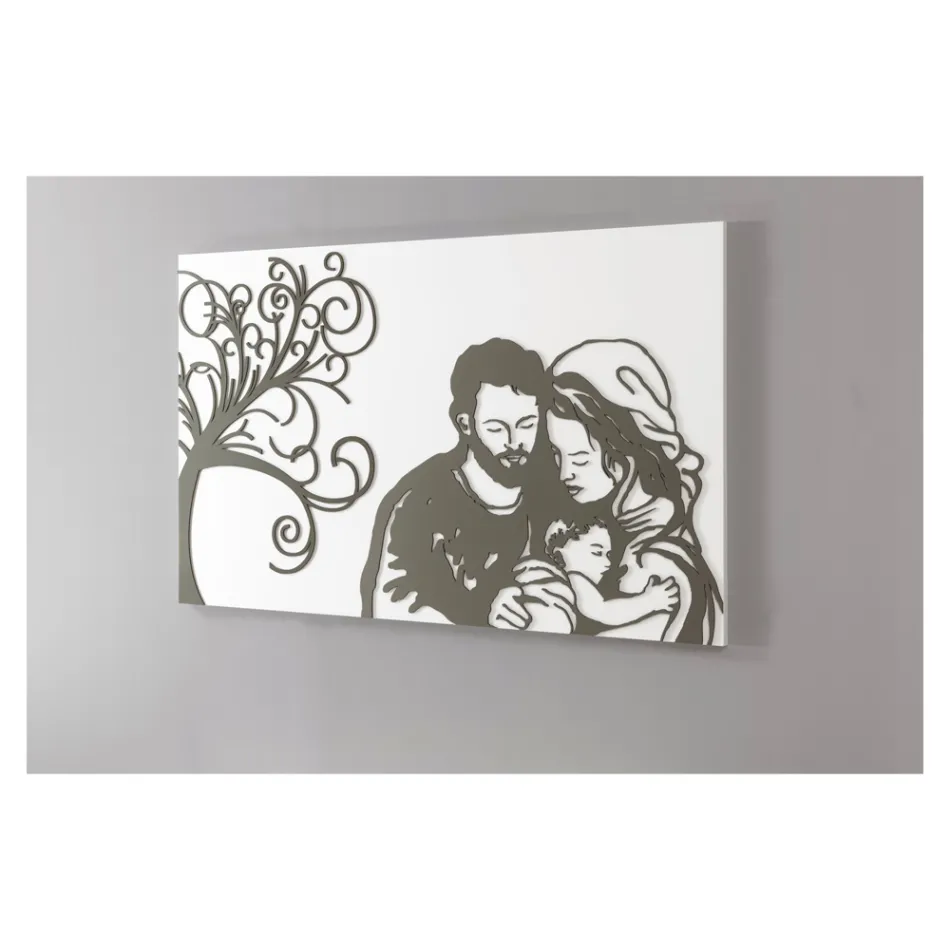 Laserem vyrytý panel představující život Made in Italy - Aika Viadurini