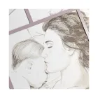 Laserem gravírovaný panel se ženou a dítětem Made in Italy - Harald Viadurini