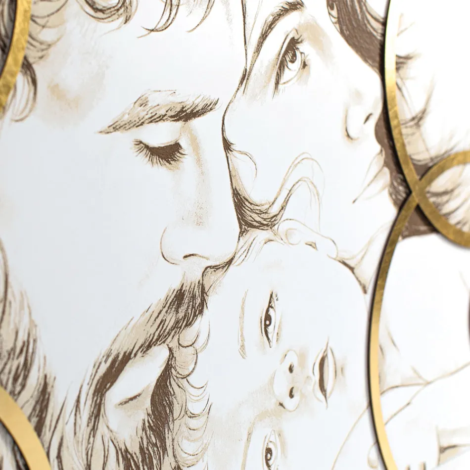 Panel vyrobený laserem Sagrada Familia Made in Italy - Elisa Viadurini