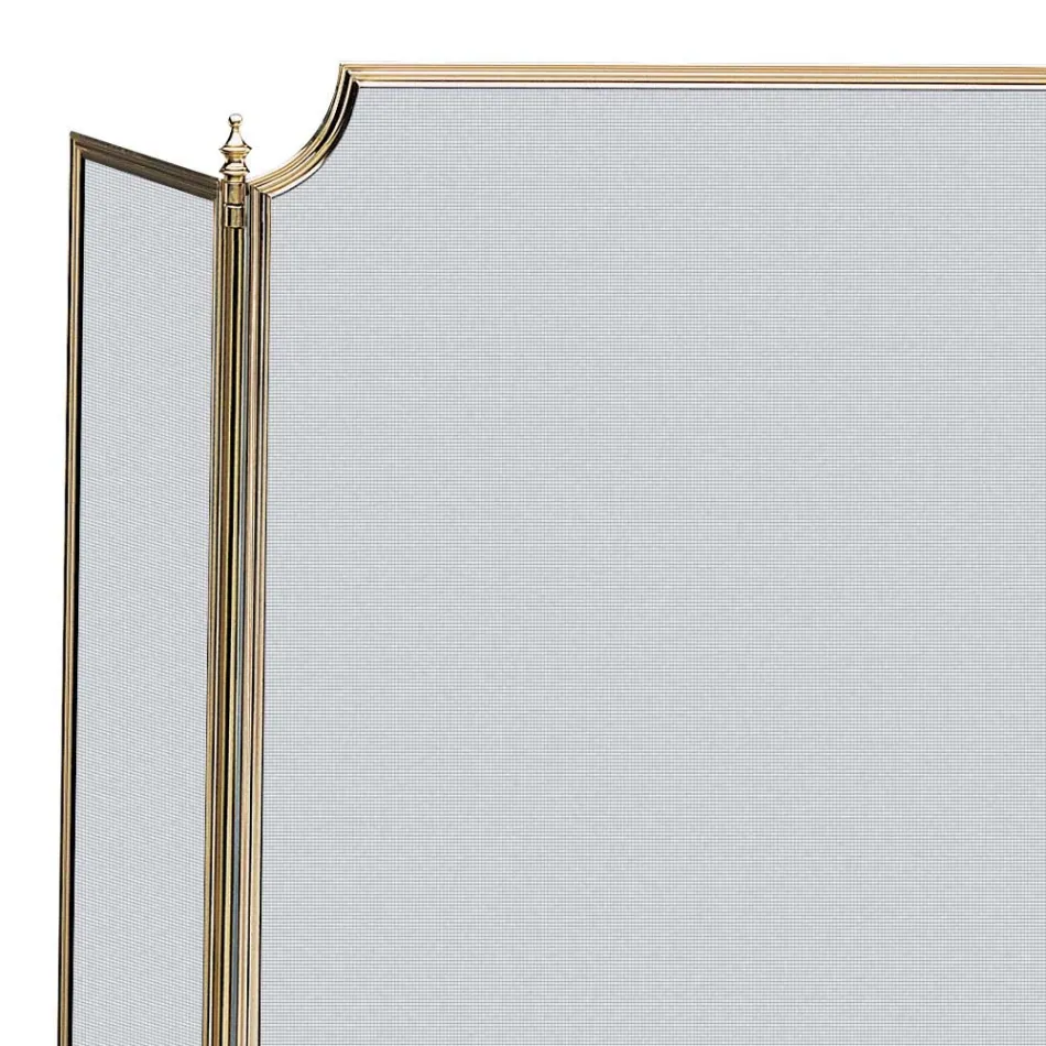 Lapač jisker s jemnou černou síťovinou a mosazí Made in Italy - Velryba Viadurini