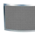 Lapač jisker s černou síťovinou a zakřivenou ocelí Made in Italy - Safír Viadurini