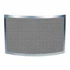 Lapač jisker s černou síťovinou a zakřivenou ocelí Made in Italy - Safír Viadurini