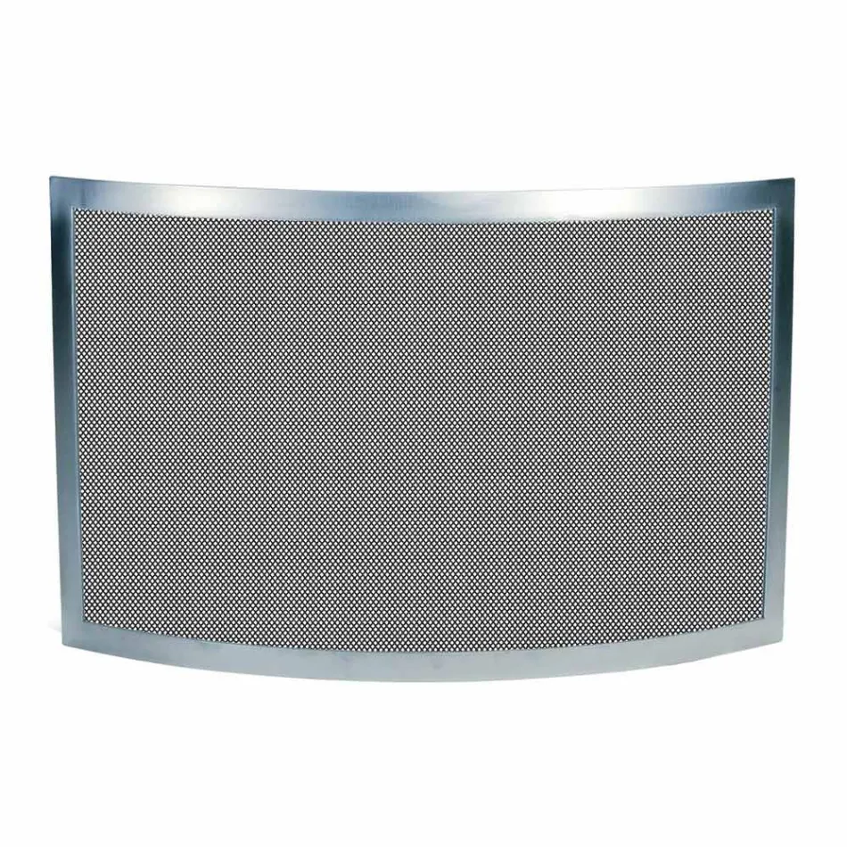 Lapač jisker s černou síťovinou a zakřivenou ocelí Made in Italy - Safír Viadurini