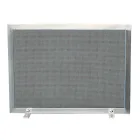 Lapač jisker s černou síťovinou a obdélníkovou ocelí Made in Italy - Stone Viadurini