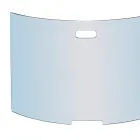 Zakřivený tlumič jisker z temperovaného krystalu Made in Italy - Zafu Viadurini