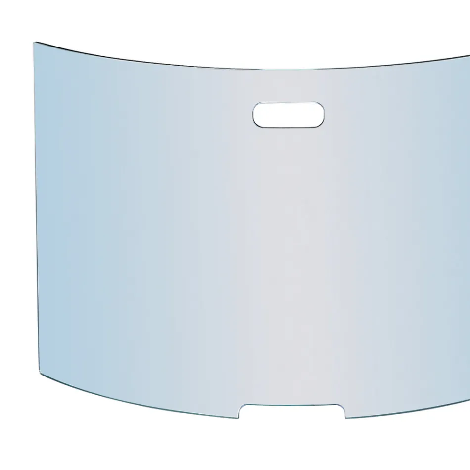 Zakřivený tlumič jisker z temperovaného krystalu Made in Italy - Zafu Viadurini