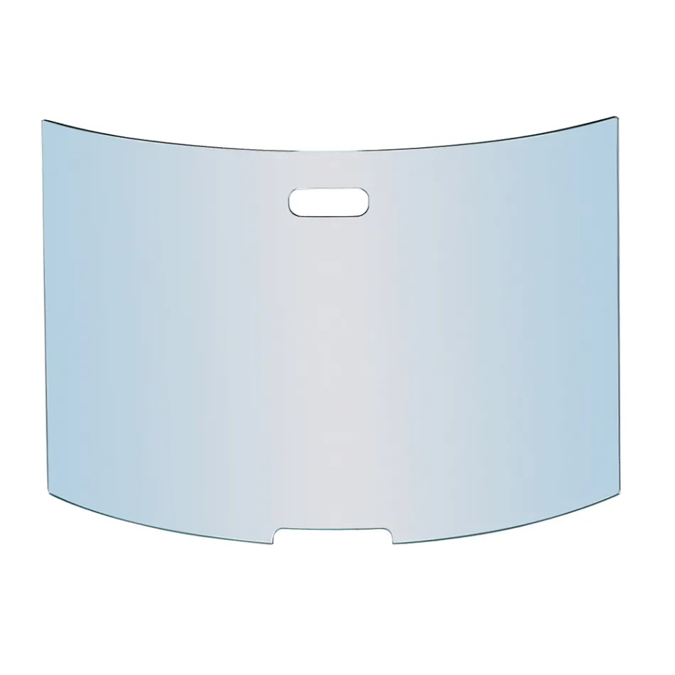 Zakřivený tlumič jisker z temperovaného krystalu Made in Italy - Zafu Viadurini