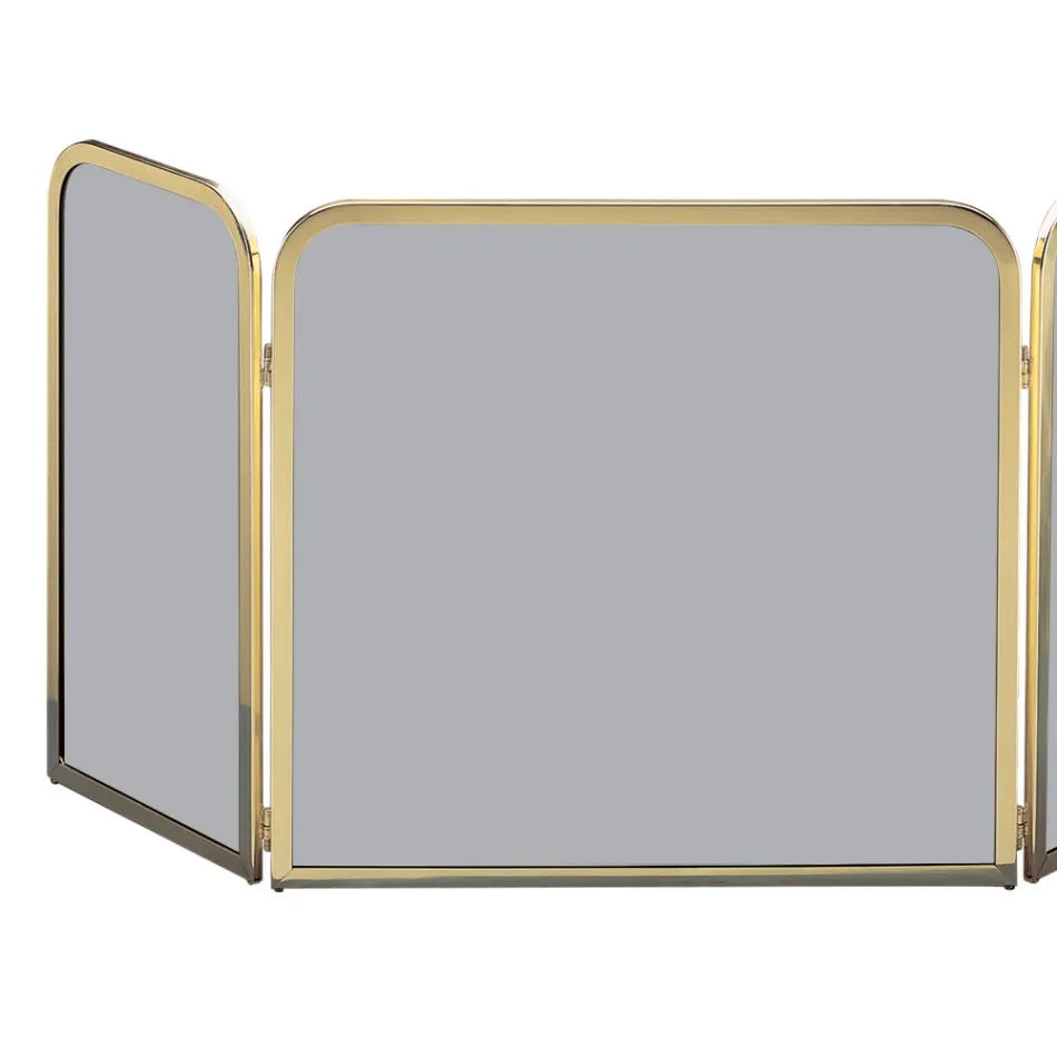 Mosazný lapač jisker s kouřovým tvrzeným krystalem Made in Italy - Orango Viadurini