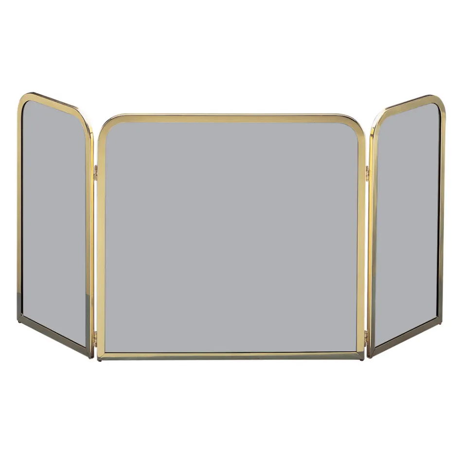 Mosazný lapač jisker s kouřovým tvrzeným krystalem Made in Italy - Orango Viadurini