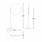 Látkový slunečník s hliníkovou strukturou - opalovací krém Emma od společnosti Varaschin Viadurini