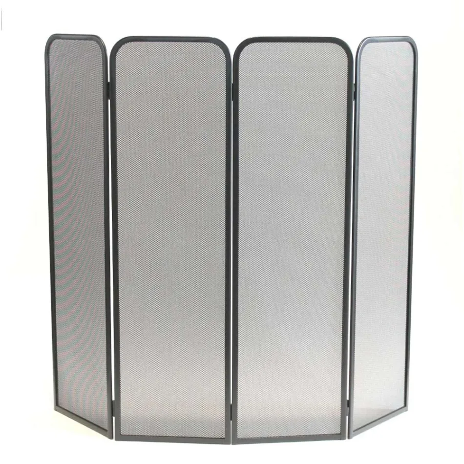 Kryt sporáku se 4 dveřmi z černé lakované oceli Made in Italy - Kiwi Viadurini