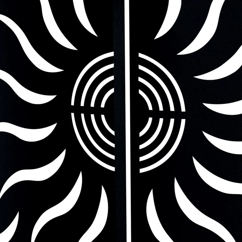 Zakřivený kryt sporáku se 2 kovovými dvířky Made in Italy - Kachna Viadurini