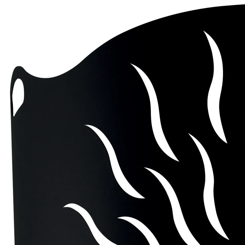 Zakřivený kryt sporáku se 2 kovovými dvířky Made in Italy - Kachna Viadurini