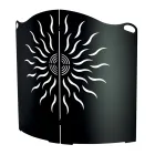 Zakřivený kryt sporáku se 2 kovovými dvířky Made in Italy - Kachna Viadurini