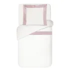 Sada saténových povlaků na přikrývku ze 100% bavlny a 10% bavlny s 1 povlakem na polštář - detail Viadurini