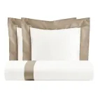 Sada saténových povlaků na přikrývku ze 100% bavlny a 10% bavlny se 2 povlaky na polštář - detail Viadurini