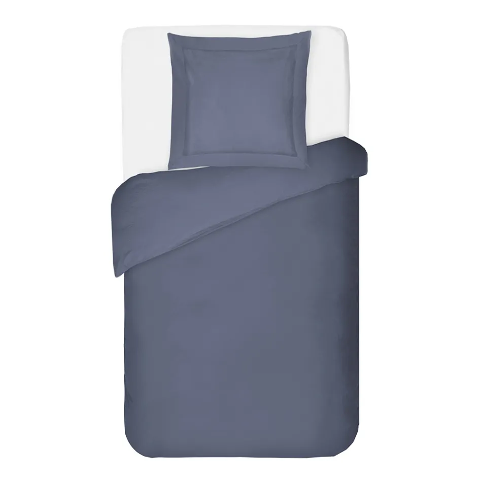 Sada 100% bavlněných saténových povlaků na přikrývku s 1 povlakem na polštář vyrobený v Itálii – nadýchaný Viadurini