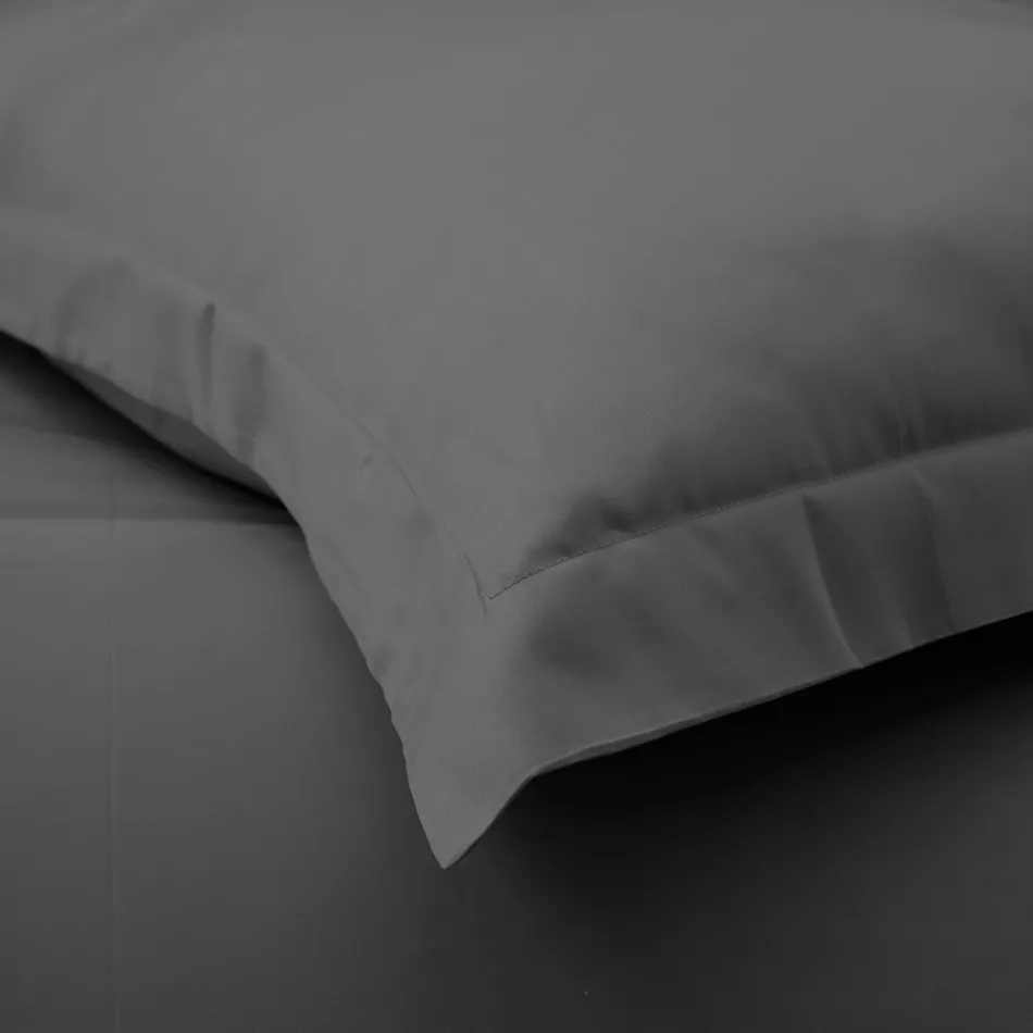 Sada 100% bavlněných saténových povlaků na přikrývku s 1 povlakem na polštář vyrobený v Itálii – nadýchaný Viadurini