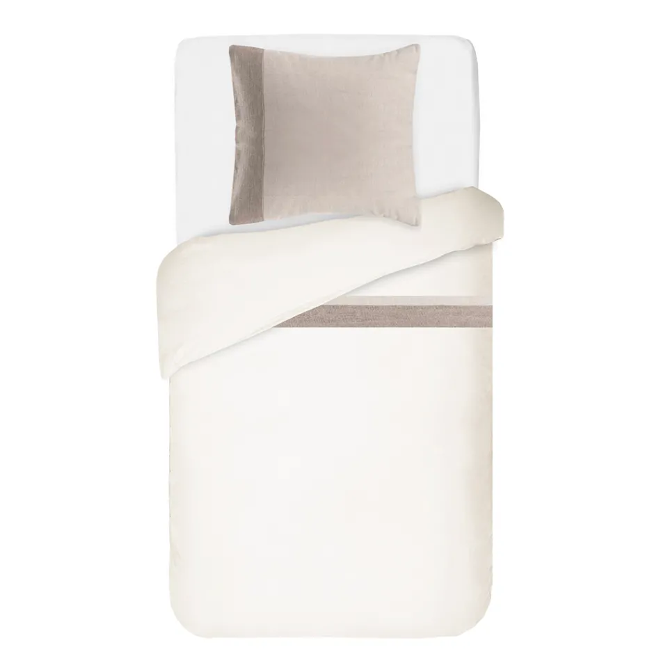 Sada povlaků na přikrývku z 90 % bavlny a 10 % lnu s 1 povlakem na polštář vyrobený v Itálii – Nestlé Viadurini