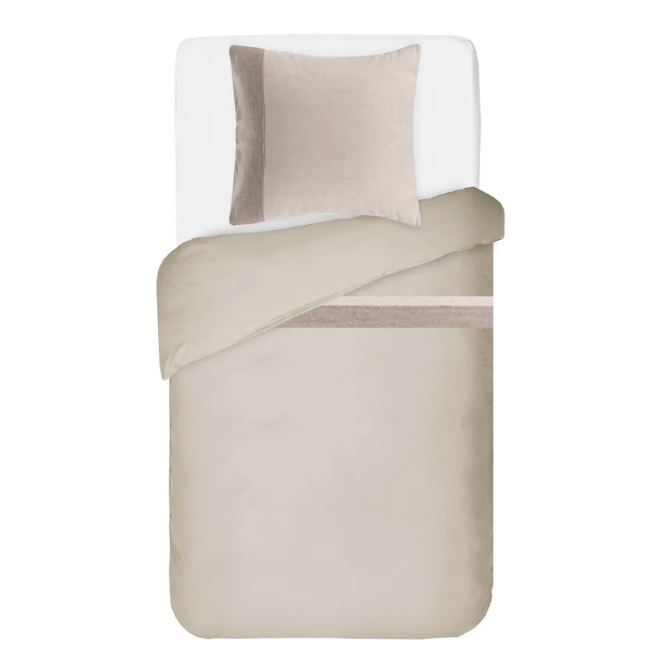 Sada povlaků na přikrývku z 90 % bavlny a 10 % lnu s 1 povlakem na polštář vyrobený v Itálii – Nestlé Viadurini