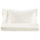 Sada dvojitých povlaků na přikrývku ze 100% bavlněného saténu Made in Italy - Nadýchané Viadurini