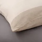 Sada dvojitých povlaků na přikrývku z 90% bavlny a 10% lnu Made in Italy - Nestlé Viadurini