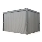 Pegola 3x4 mt v antracitově lakovaném hliníku s klikou - Levante Viadurini