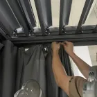 Pegola 3x4 mt v antracitově lakovaném hliníku s klikou - Levante Viadurini