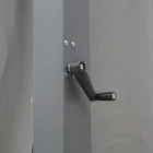 Pegola 3x4 mt v antracitově lakovaném hliníku s klikou - Levante Viadurini