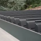 Hliníková pergola s nastavitelnou střechou klikou - Eolo Viadurini