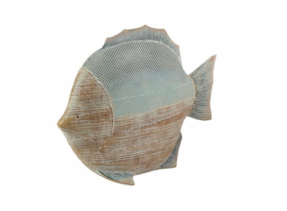 Keramický volně stojící dekor rybí design se starožitným efektem - Neomo Viadurini