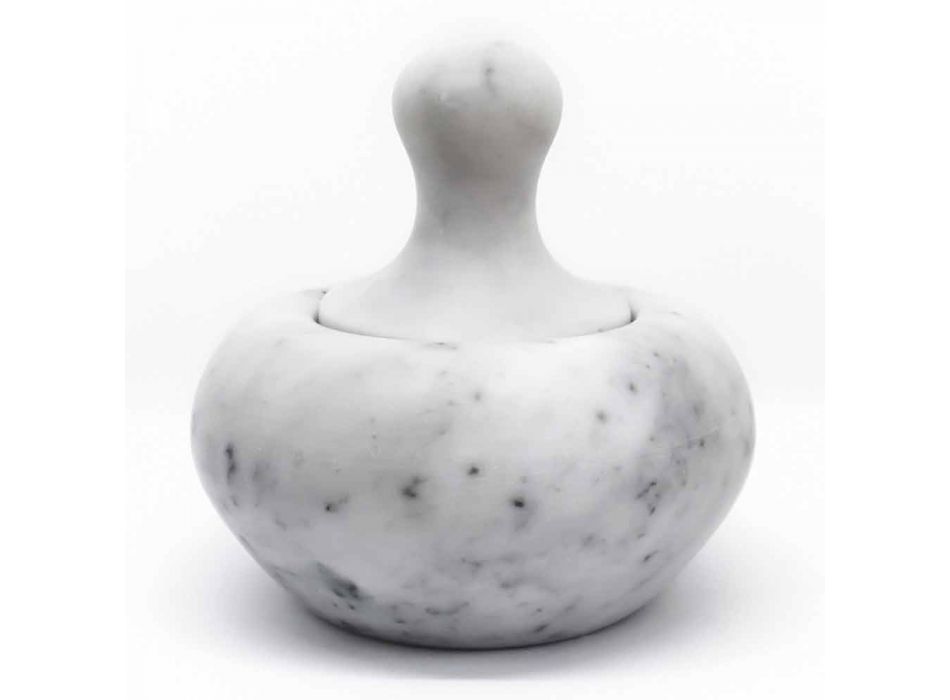 Louskáček Pestle v Carrara White Marble Vyrobeno v Itálii - Cullio Viadurini