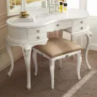 Klasický dřevěný hřeben na líčení se zrcadlem Made in Italy - Cambrige Viadurini