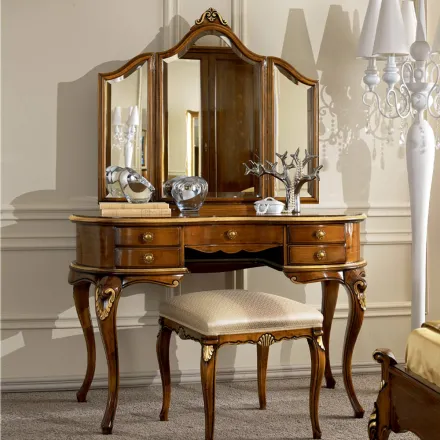 Klasick� d�ev�n� h�eben na l��en� se zrcadlem Made in Italy - Cambrige Viadurini