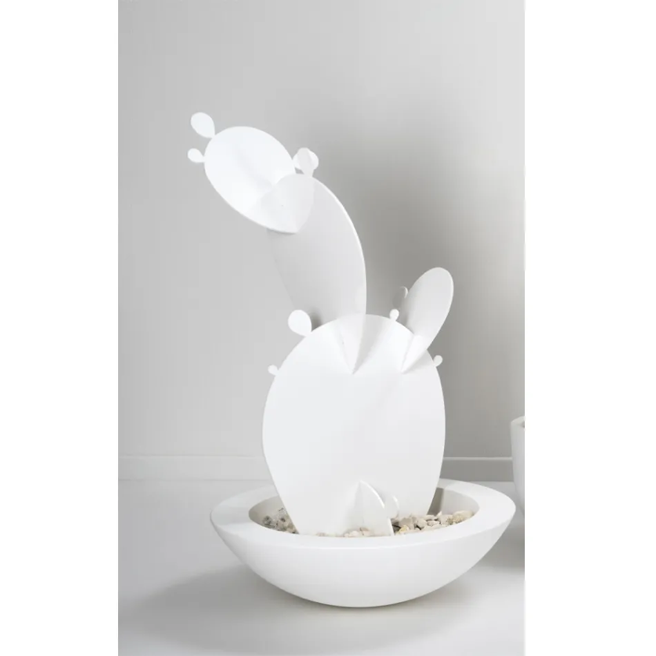 Zdobená fíková rostlina v barevném recyklovatelném designu plexisklo - Kakta Viadurini